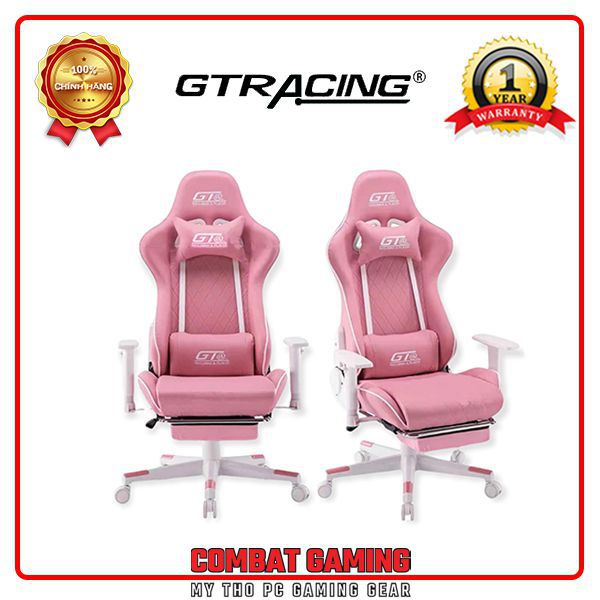 Ghế Gaming GTRACING PLAYER PINK WR0014 (Có Kê Chân)