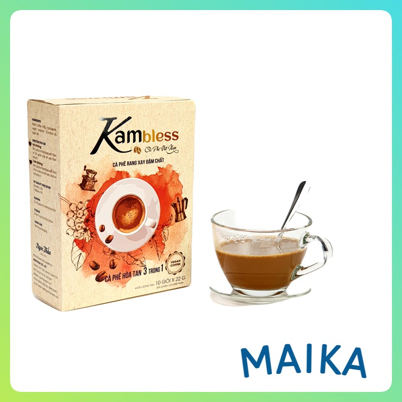 Hộp cafe hòa tan (Vegan) Kambless Ngọc Thảo | 10 túi | BigBuy360 - bigbuy360.vn
