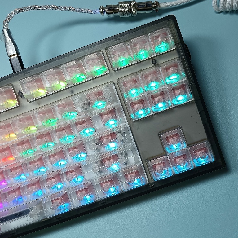 116 Phím Keycaps trong suốt MDA Profile Chất liệu ABS Bàn phím cơ RGB Keycap