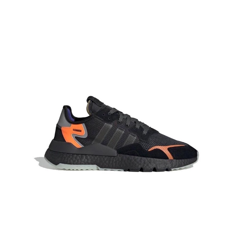 Giày thể thao Sneaker Adidas Nite Jogger màu Đen Cam dạ quang