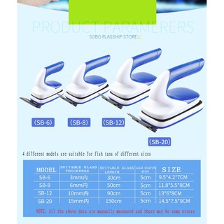 Hít Chà Kiếng Bằng Nam Châm Sobo MC - Dụng Cụ Vệ Sinh Cho Hồ Cá