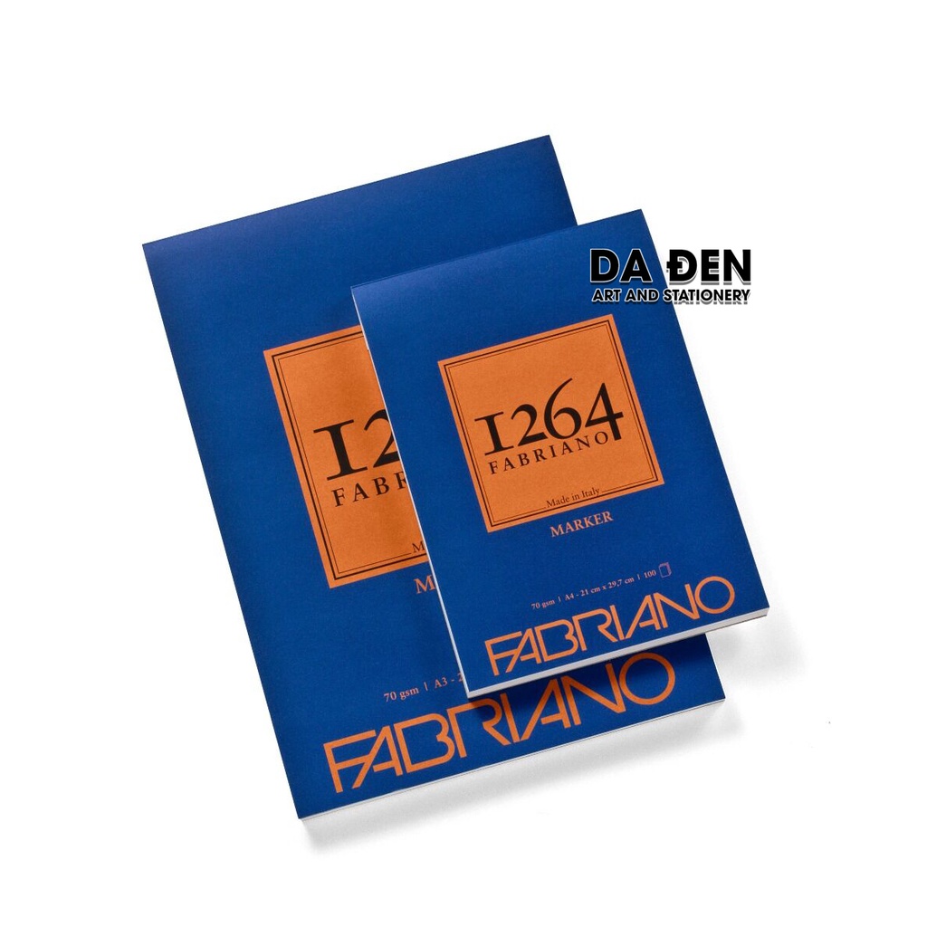 [DA ĐEN] Sổ Fabriano 1264 Marker A3|A4|A5 70gsm