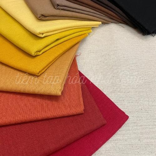 Vải Linen Bột Tông Màu Sunset