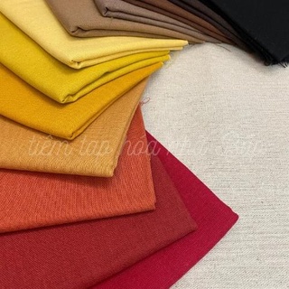 Vải Linen Bột Tông Màu Sunset
