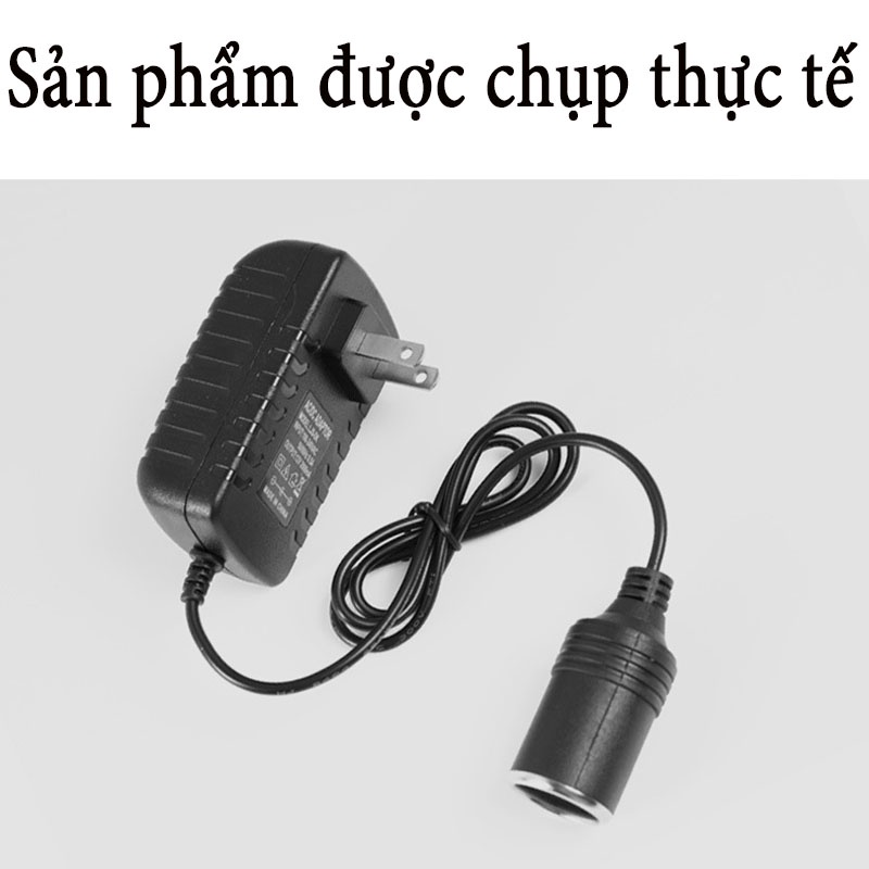 Bộ Chuyển Đổi Nguồn Cho Tẩu Ô Tô 220V Sang 12V, 110V - 12V Kết Nối Từ Tẩu Ô Tô Sử Dụng Cho Máy Hút Bụi, Máy Bơm CARZONE