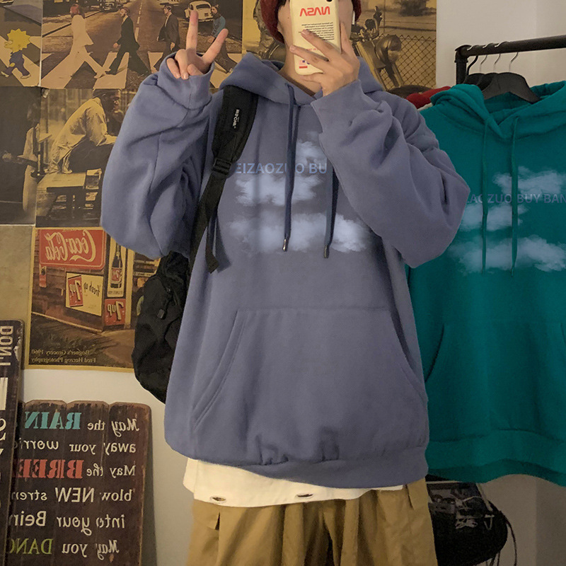 Áo hoodie cổ tròn phong cách Hàn Quốc thông thường thời trang cho nam | BigBuy360 - bigbuy360.vn