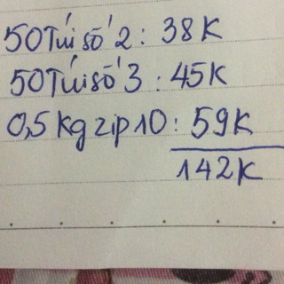 Combo túi giấy, túi zip
