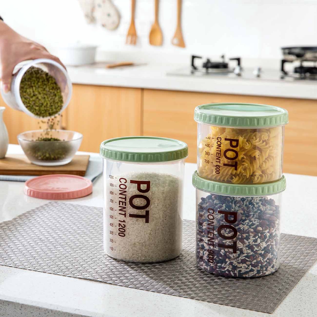 Hộp Đựng Thực Phẩm JUJIAJIA Có Thước Đo Lường Tiện Lợi