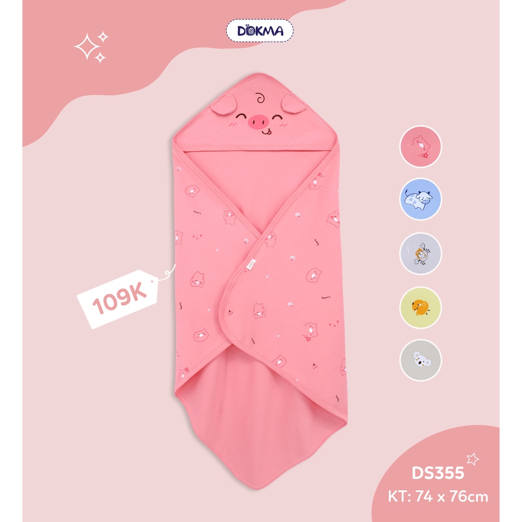 Chăn ủ vải cotton mềm mại cho bé - DOKMA