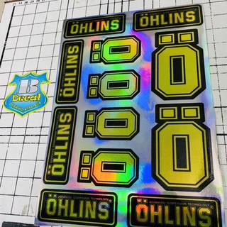 Tem LOGO STICKER chữ O crom