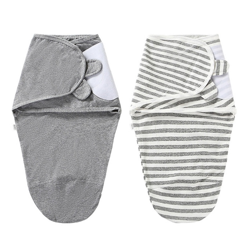 Set 2 Túi Ngủ Cotton Quấn Em Bé Sơ Sinh Có Thể Điều Chỉnh