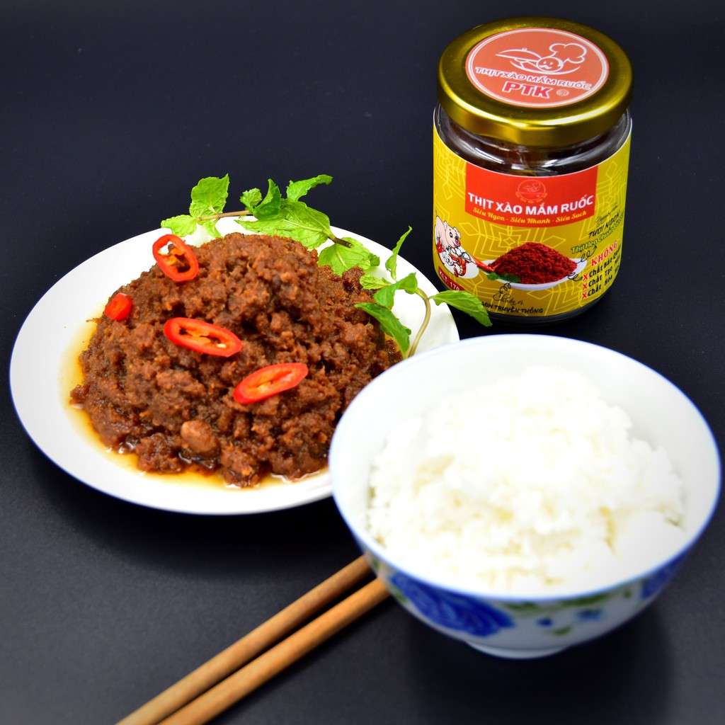 Thịt xào mắm ruốc PTK hộp 170 gram ⚡ Đặc sản miền Bắc ⚡ nguyên liệu tươi ngon_ thịt heo đạt chứng nhận VIETGAP | BigBuy360 - bigbuy360.vn