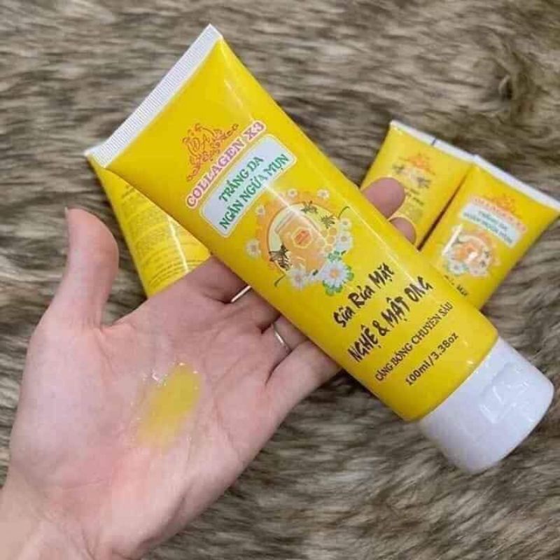 SỮA RỬA MẶT NGHỆ, MẬT ONG COLLAGEN X3