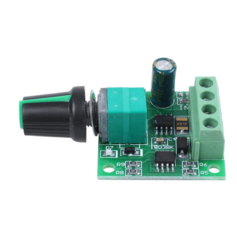 1.8v 3v 5v 6v 7.2v 12v 2A 30W DC Motor Speed Controller (PWM) 1803BK Adjustable Driver Switch