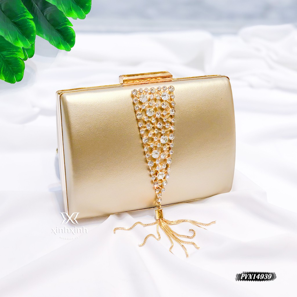 Túi clutch cầm tay tua rua cao cấp sang chảnh cho phái nữ - Xinh Xinh Accessories