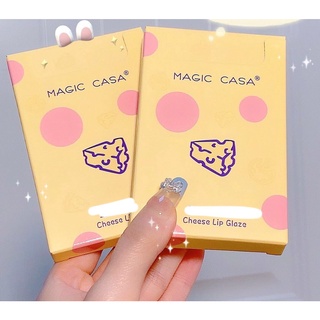 Set son kem magic casa vàng phô mai 5 cây son kem lì xilin house