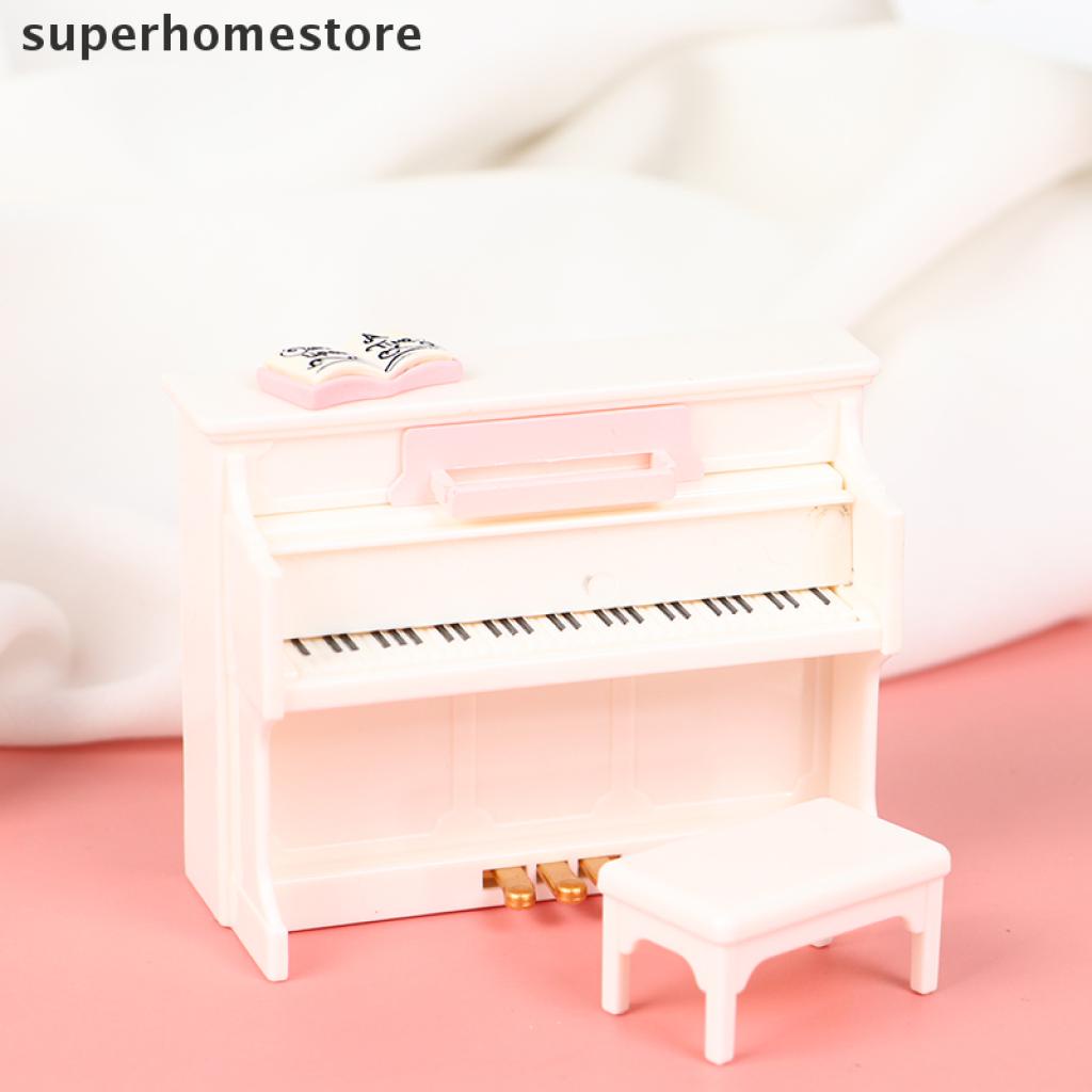 Đàn Piano Mini Bằng Nhựa Tỉ Lệ 1 / 12 Trang Trí Nhà Búp Bê