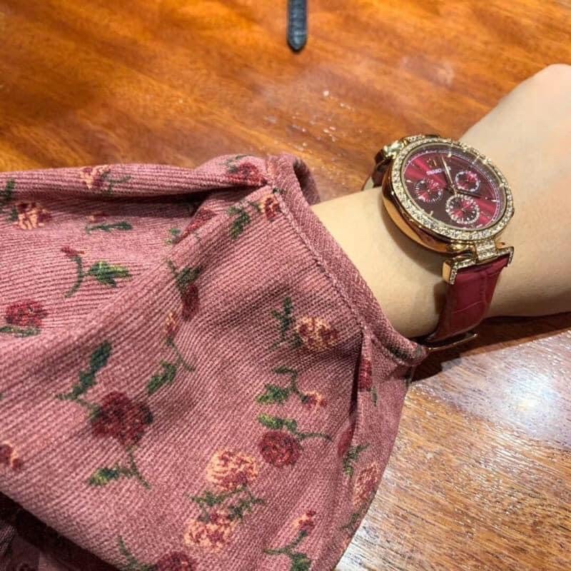 [Sale] Váy Nhung Hoa Nhí Vintage Tiểu Thư Kèm Ảnh Thật + Video | BigBuy360 - bigbuy360.vn