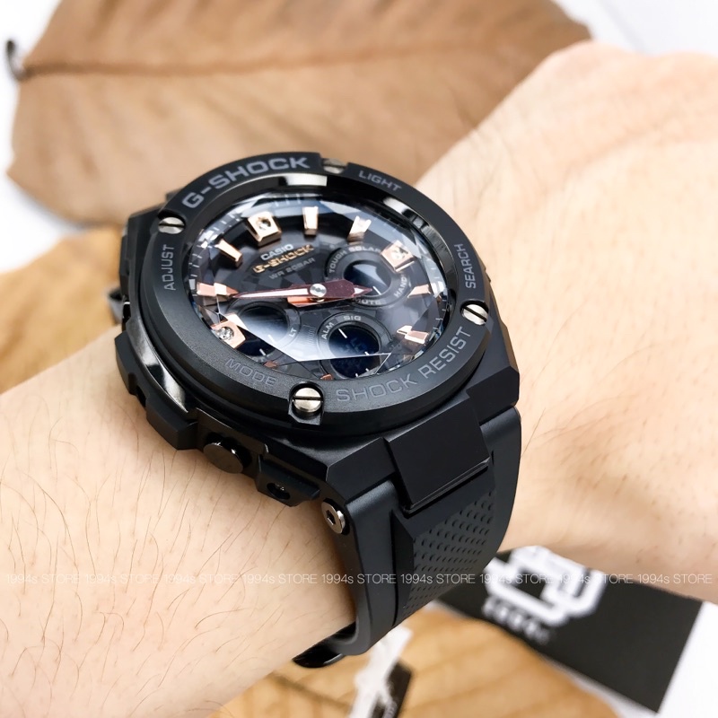 Đồng hồ nam Casio G-SHOCK GST-S310 / GST-S310BDD-1A đính kim cương thật, chống va đập chính hãng