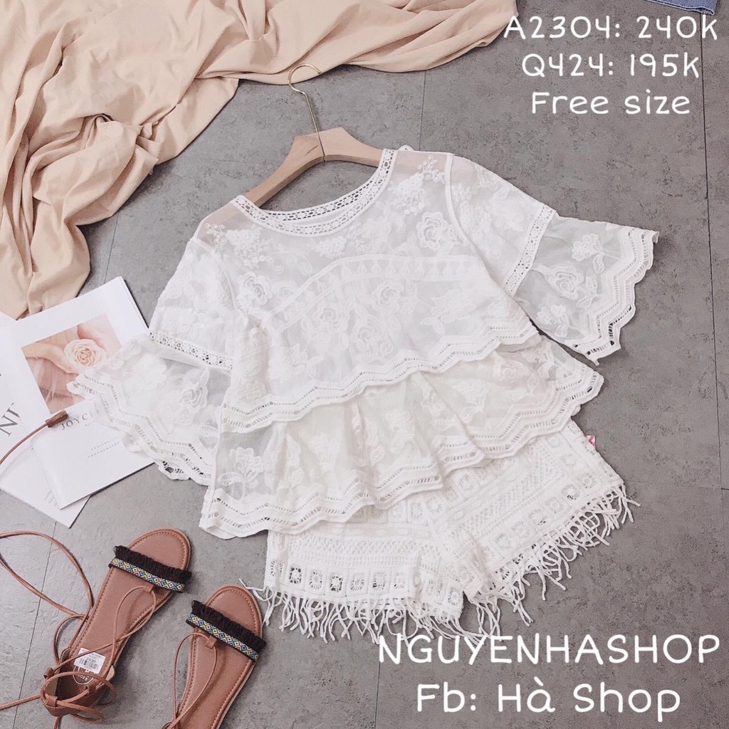 Áo Ren Babydoll Siêu Hot ( Quần Riêng + Áo Riêng )_Xưởng May Quang Anh