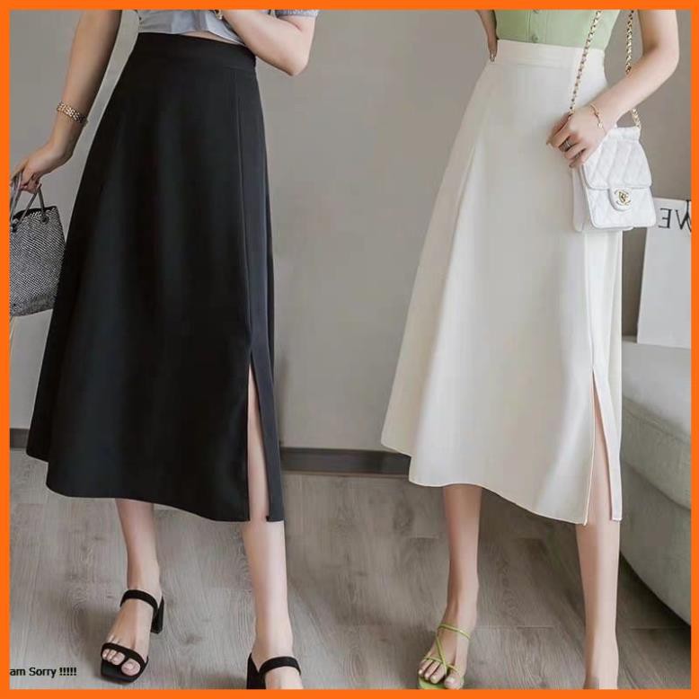 Chân Váy Dài Chữ A xẻ cạnh Ulzzang phù hợp đi chơi đi làm sông sở, Váy Chữ A Dài xẻ cạnh style Công Sở - CVAD03 | BigBuy360 - bigbuy360.vn
