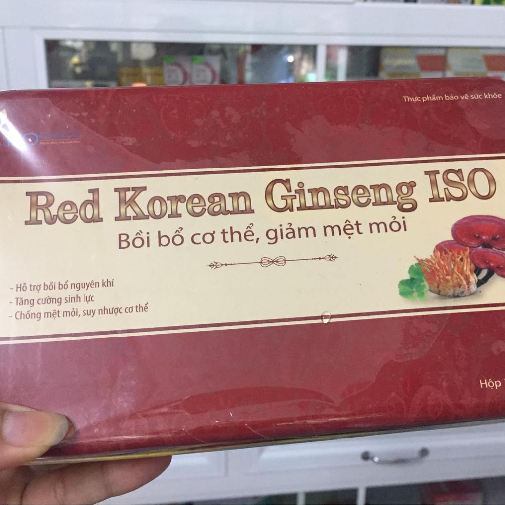 Viên uống Red Korean Ginseng ISO – Hỗ trợ nâng cao sức đề kháng (Hộp 60 viên)