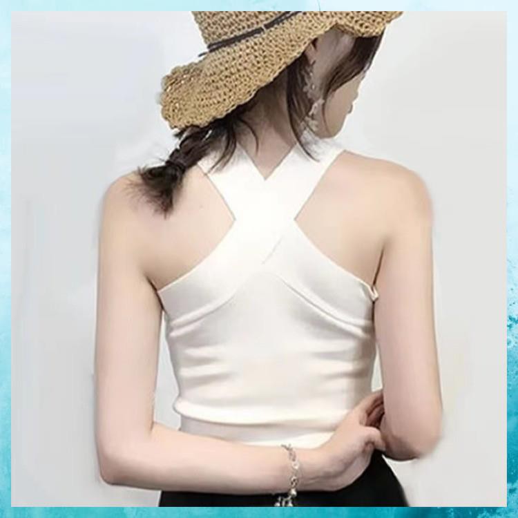 Áo Thun Ôm Hai Dây Đan Chéo, Áo 2 Dây Chất bozip Siêu Đẹp | BigBuy360 - bigbuy360.vn