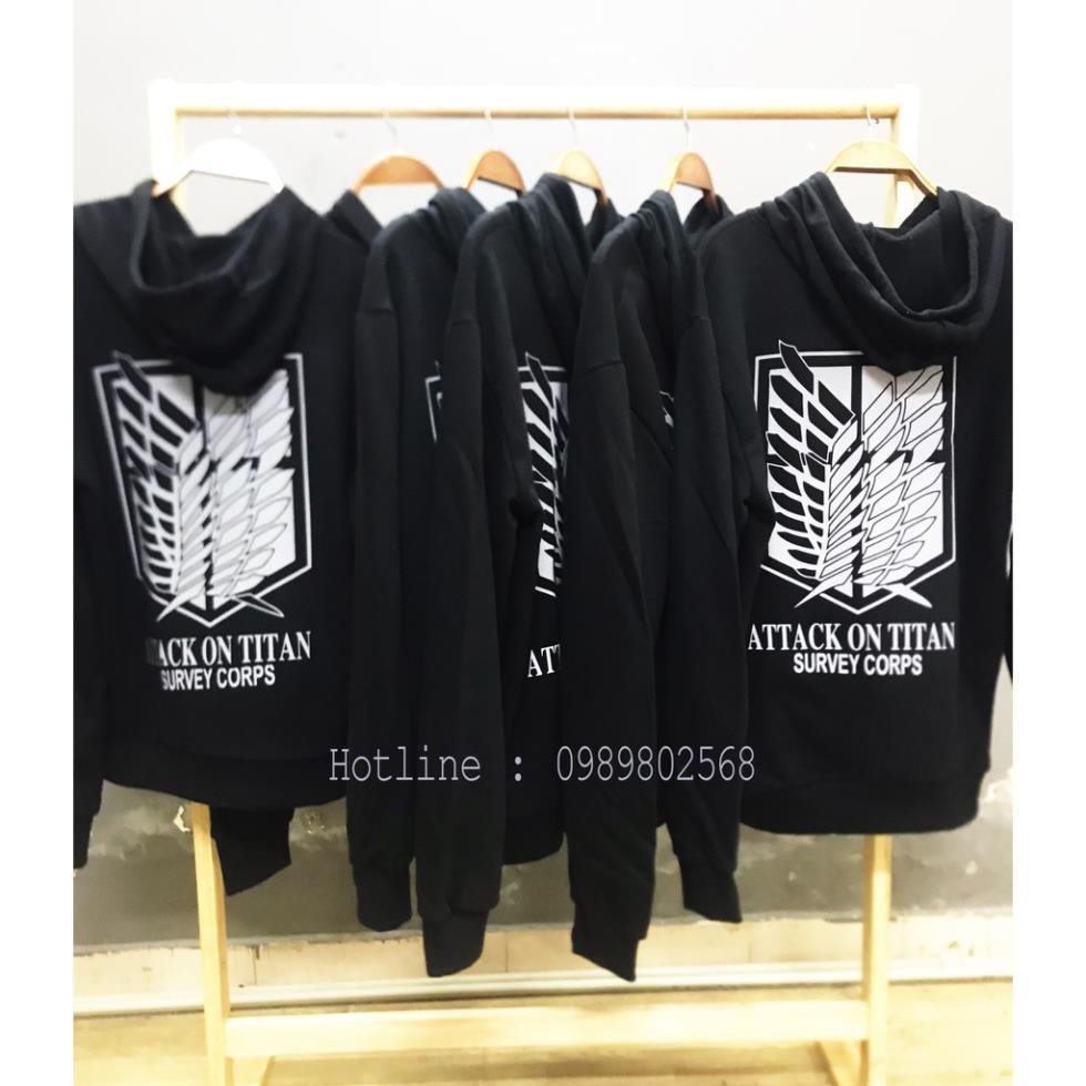 50% MẪU ÁO HOODIE , ÁO KHOÁC Attack on Titan phản quang cực chất