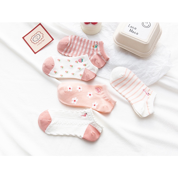 Tất vớ nữ nam cổ ngắn trắng giấy lười dễ thương hàn quốc đẹp TAGU chân thấp nhún đủ màu trơn đen, đỏ, vàng, xám, xanh