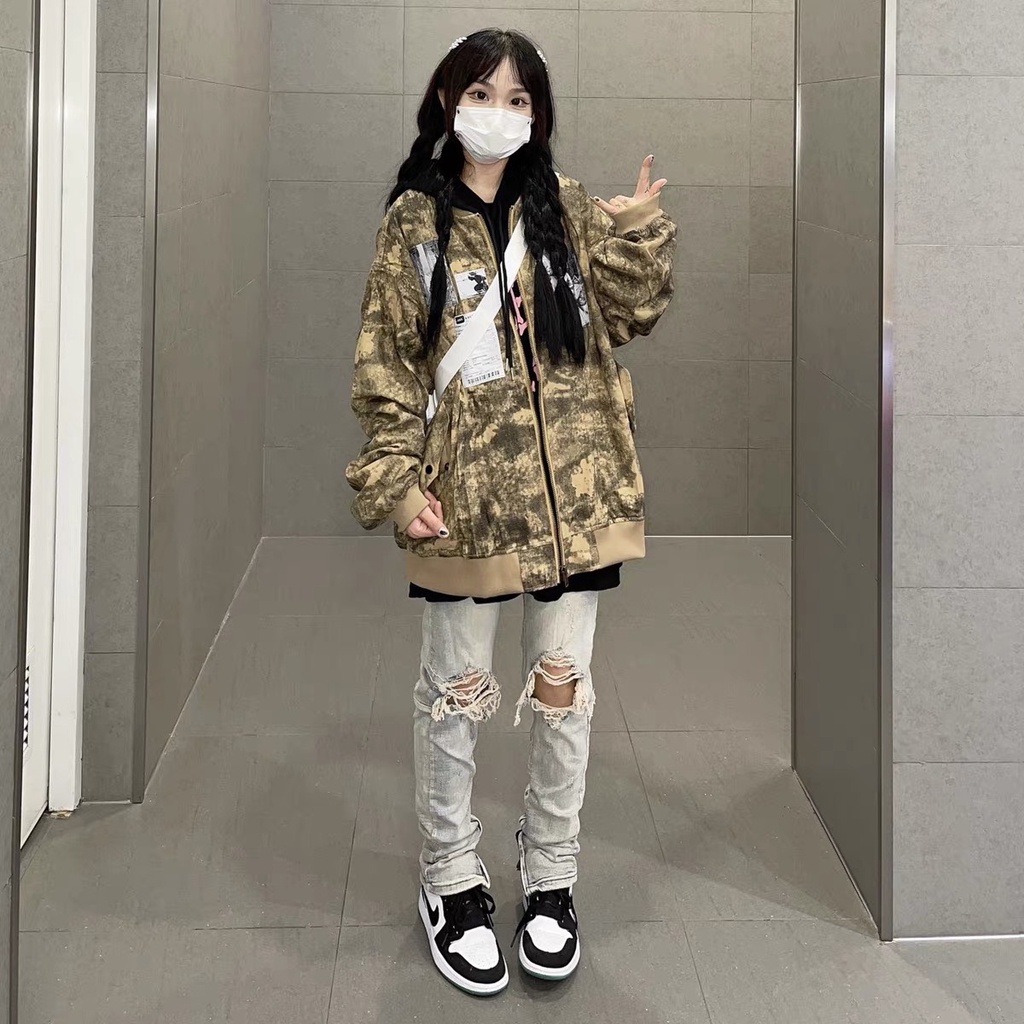 Áo Khoác Gió Bomber Họa Tiết Rằn Ri Độc Lạ, Áo Khoác Hot Trend Mùa Đông 2022 𝘽𝙮.𝘾𝙖𝙢𝙘𝙖𝙢