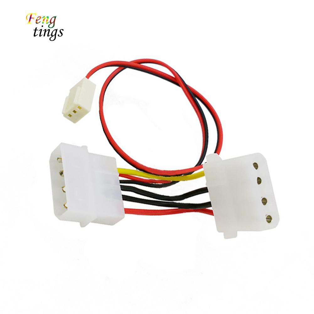 Dây cáp nguồn máy tính mở rộng chuyên dụng 3pin Female sang 4 pin