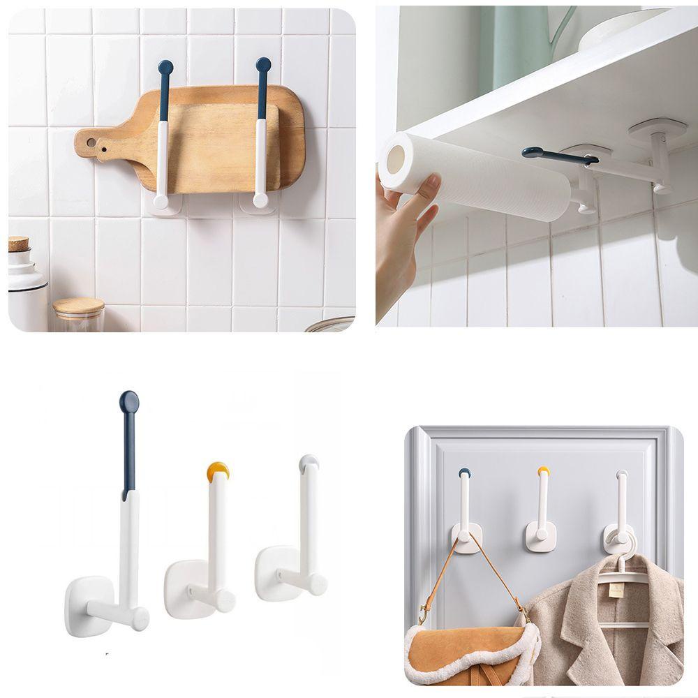 Giá Đỡ Khăn Giấy / Nắp Nồi Hình Chữ L Gắn Tường Tiện Dụng Cho Nhà Bếp