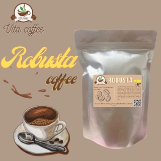 500g Cà Phê Robusta Nguyên Chất Rang Mộc dùng pha phin pha máy