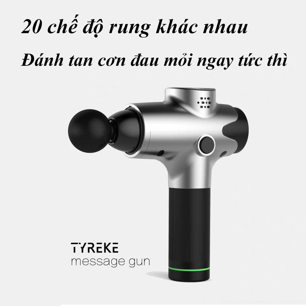 MÁY MASSAGE CẦM TAY TOÀN THÂN 20 CHẾ ĐỘ RUNG - SÚNG MASSAGE TRỊ LIỆU MINI vt165