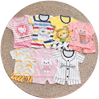 👶🏻👧🏻 Bộ cotton bé trai + bé gái in hình dễ thương👶🏻👧🏻