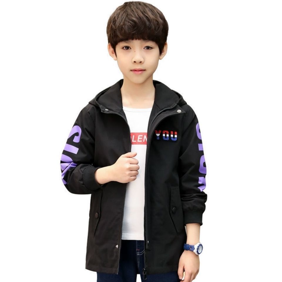 Áo Khoác Gió Phong Cách Mới 2022 Thời Trang Xuân Thu Cho Bé Trai Và Gái 12 Tuổi