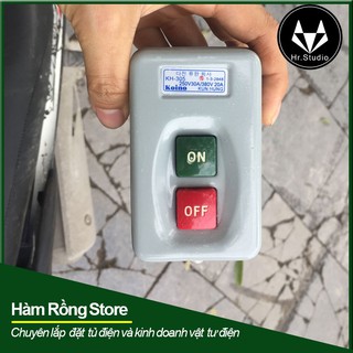 Hộp nút ấn giữ On Off KH305 Koino màu xám 3P KunHung