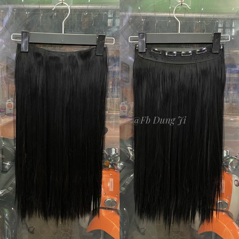 A10 tóc giả kẹp thẳng 45cm