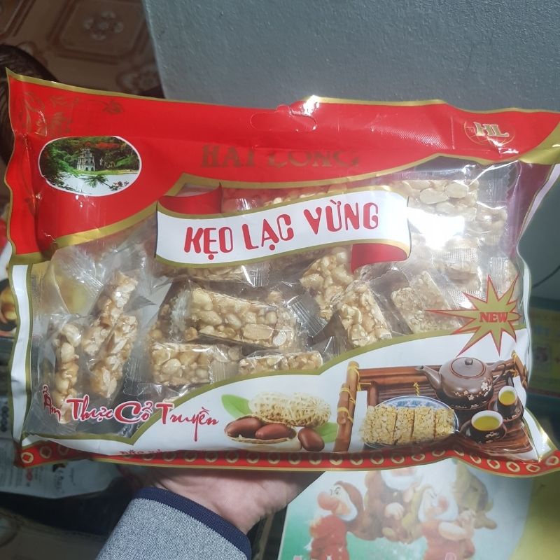 Kẹo Lạc Vừng Truyền Thống, Kẹo Lạc thơm ngon, thích hợp cho khách hàng thích uống trà