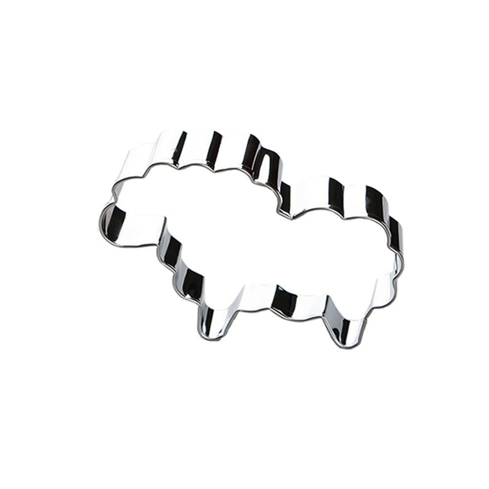 AUGUSTINA Khuôn Cắt Bánh Quy Hình Chú Cừu Bằng Thép Không Gỉ