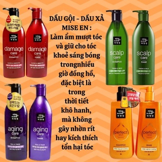 Cặp Dầu Gội Xả Miseen Scene Perfect Serum Shampoo Hàn Quốc 680ml