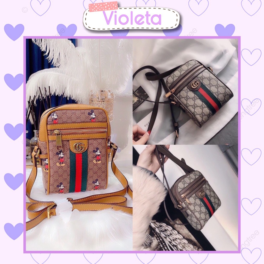 Túi Đeo Chéo Violeta Dáng Vuông Cute