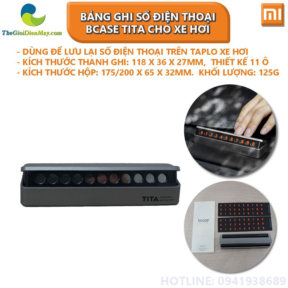 [SaleOff] Bảng ghi số điện thoại BCASE TITA để taplo cho xe hơi khi đậu xe tiện lợi - Shop Thế Giới Điện Máy .