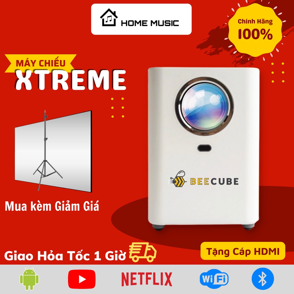 Máy Chiếu Mini BeeCube Extreme - FULL HD 1080P - 7000 Lumen - Chính Hãng