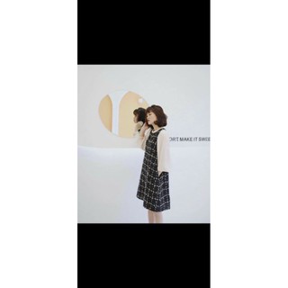 Đầm dạ Sweet B.S.K phối tơ