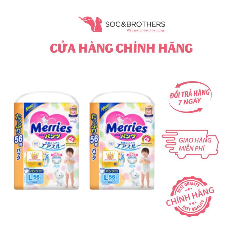 Bỉm quần Merries Jumbo cho bé