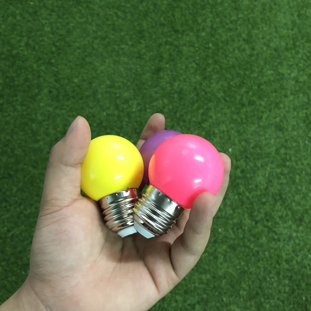 Bóng Led Chanh 1W Nhiều Màu, Bóng Led Trang Trí Sân Vườn, Quán Ăn