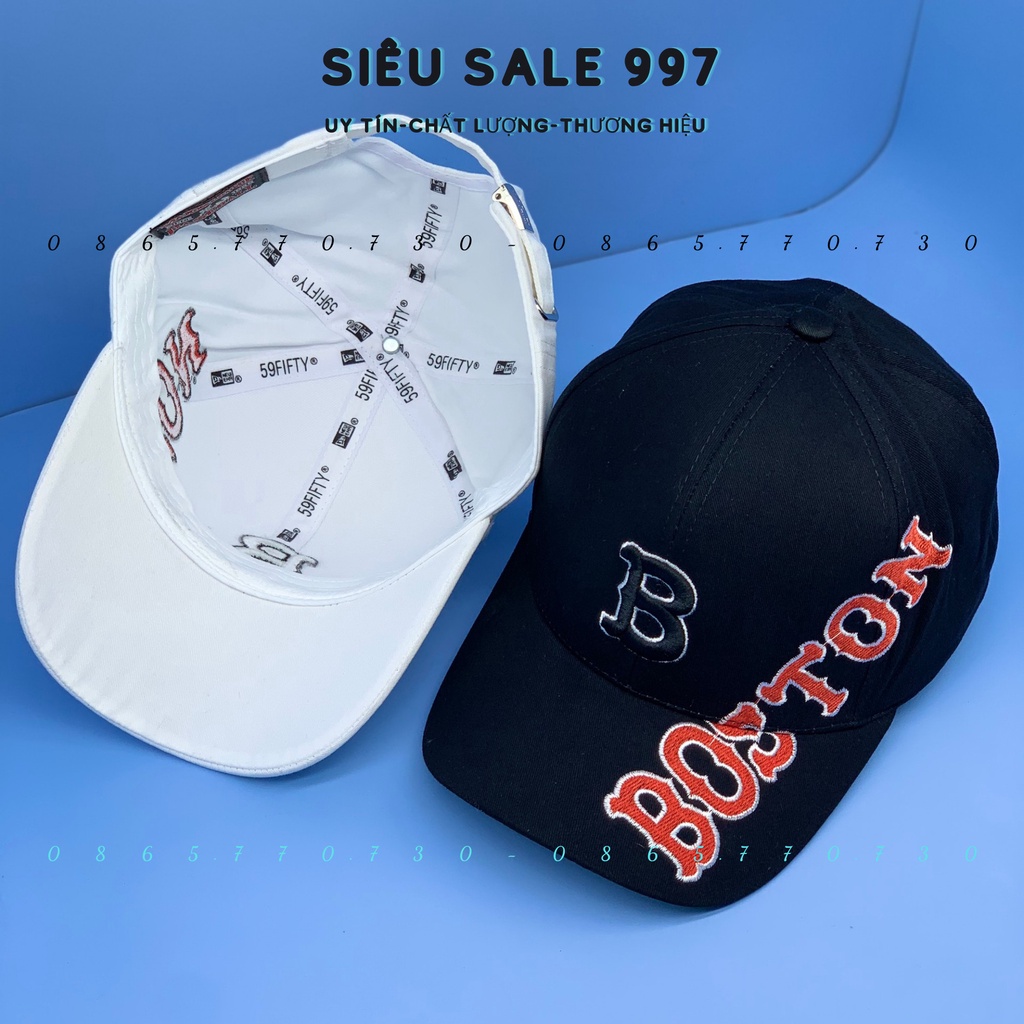 MŨ LƯỠI TRAI BOSTON KAKI DÀY CAO CẤP 2 MÀU THỜI TRANG