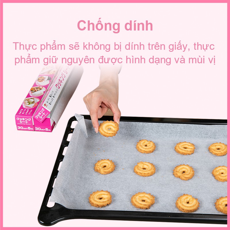 [MyJae x Toyal] Giấy nến Nhật Bản dạng răng cưa 30cmx5m chống dính chịu nhiệt