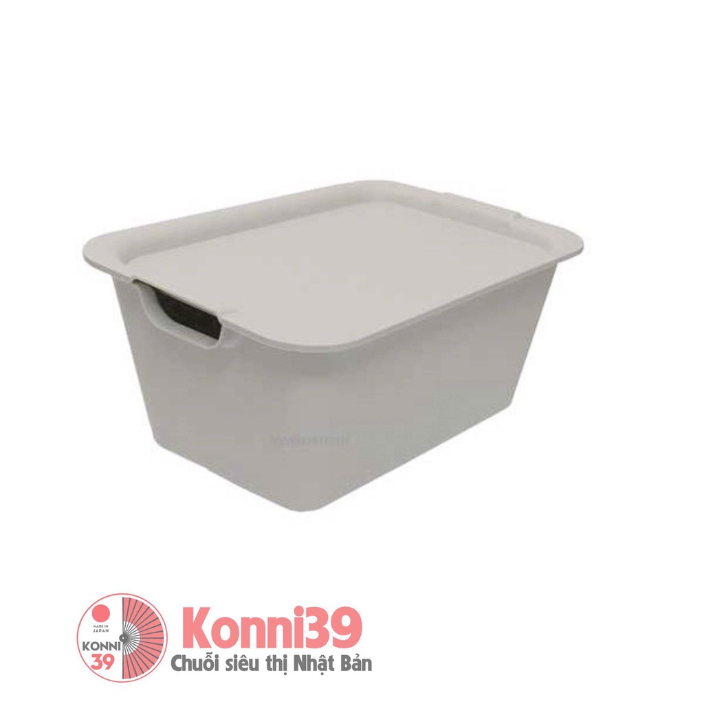 Hộp đựng đa năng có nắp màu trắng Tanaka 27.5×19×12 cm